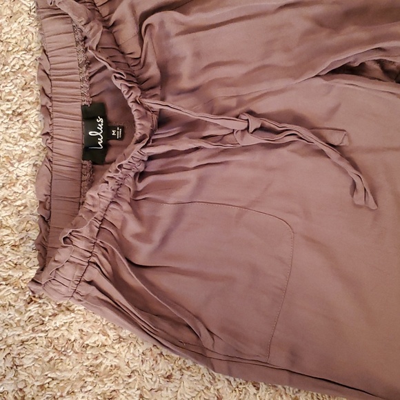 Lulu's super soft light olive green jogger pants - Picture 2 of 3